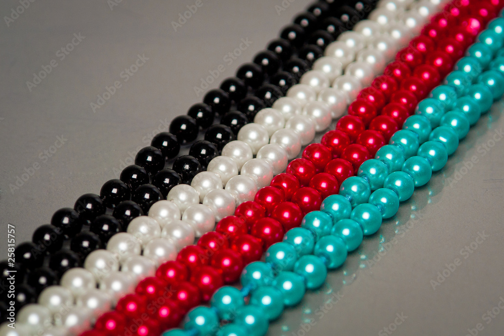 four colour beads line four colour beads line