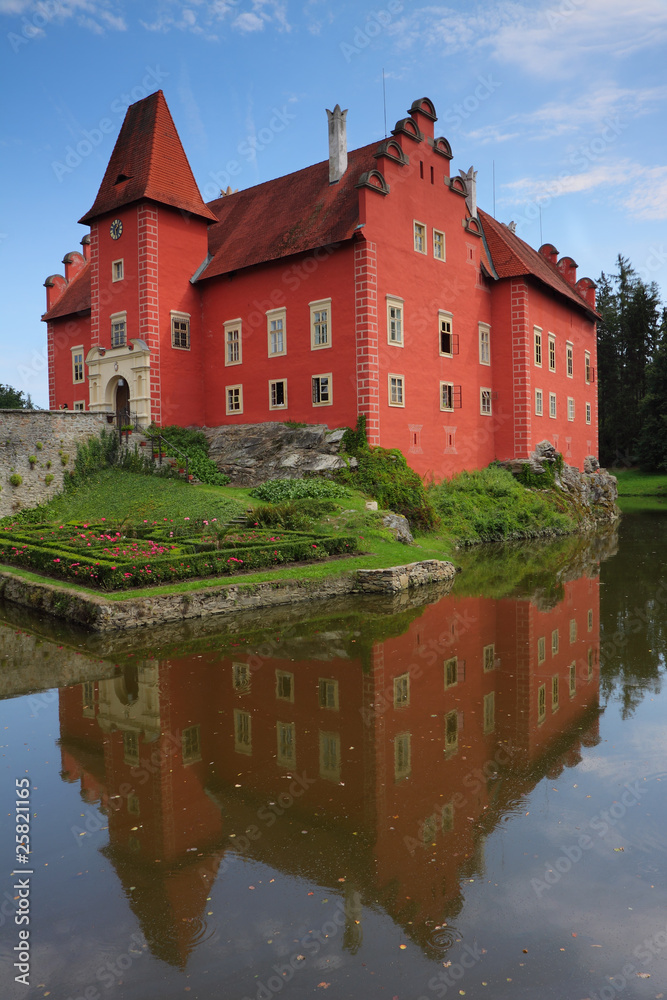 Czech Republic - noted red castle Cervena lhota