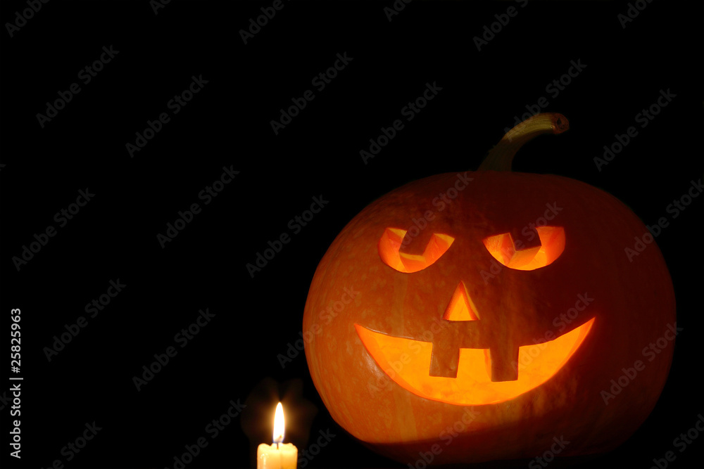 Jack O'Lantern On Black Jack O'Lantern On Black