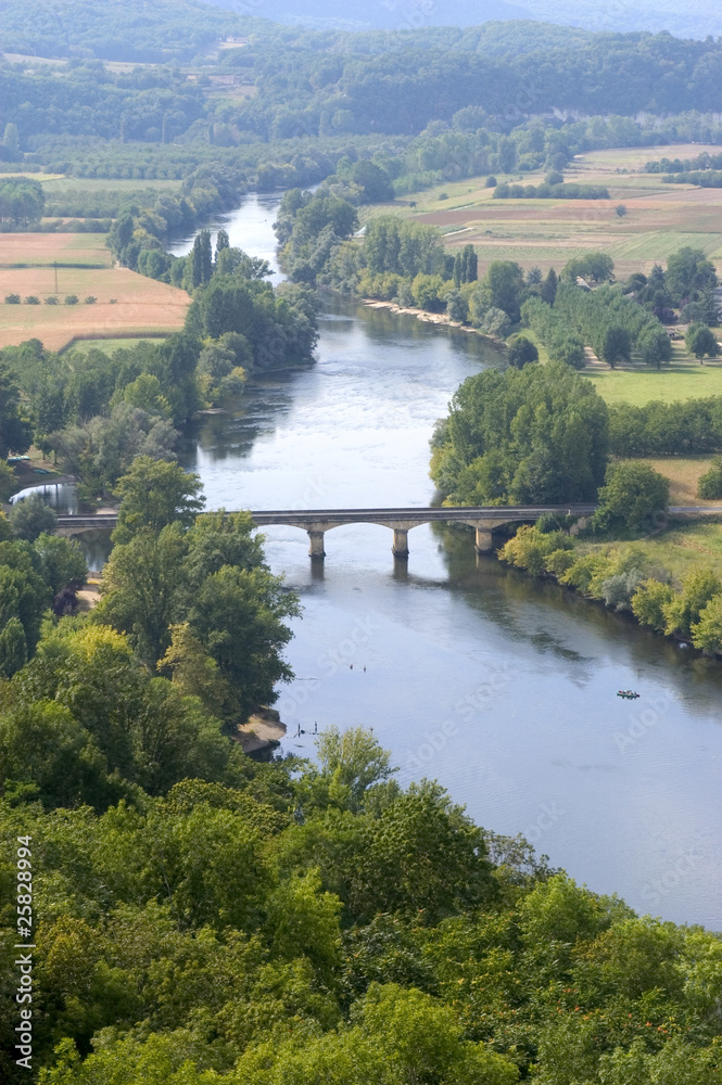 Fototapeta premium Paysage vu de Domme