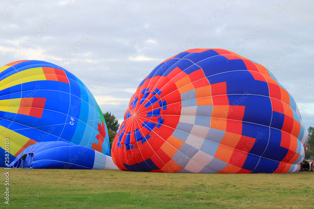 Naklejka premium Hot air balloons
