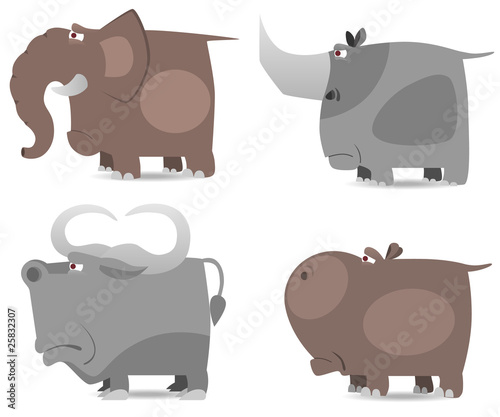 Big wild animals set