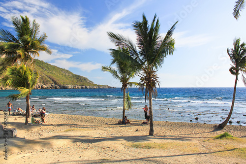 Beach Siboney 19km from Santiago de Cuba. photo