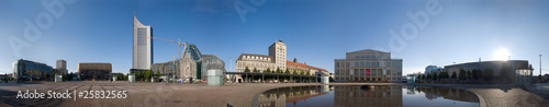 Obraz na płótnie 360 Grad vom Leipziger Augustusplatz w salonie