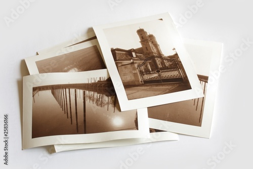 Tableau sur toile sepia toned old photographs