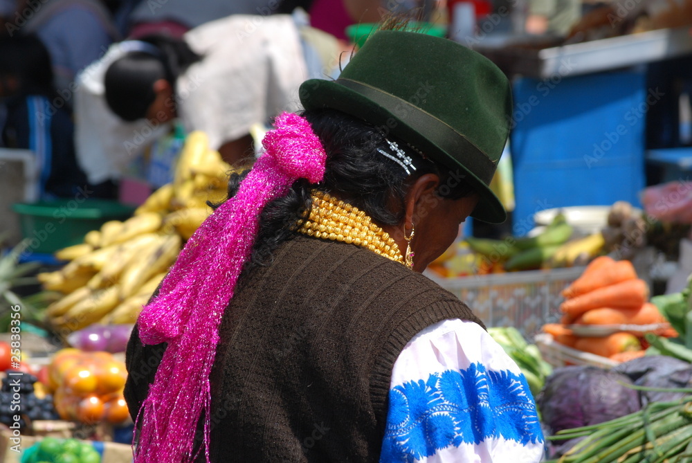 Fotografie Marché d'Otavalo, Equateur