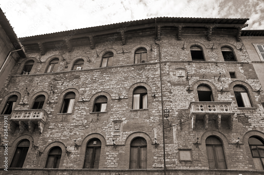 Fototapeta premium Historic Palace. Perugia. Umbria.