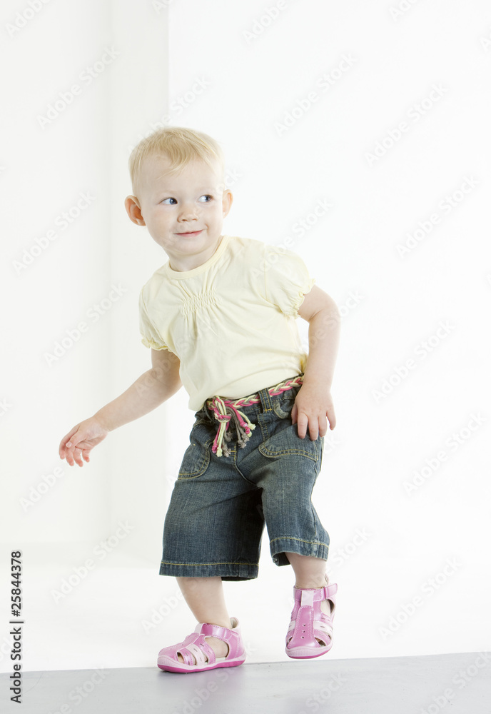 standing toddler
