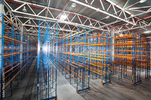 Interior of a modern warehouse