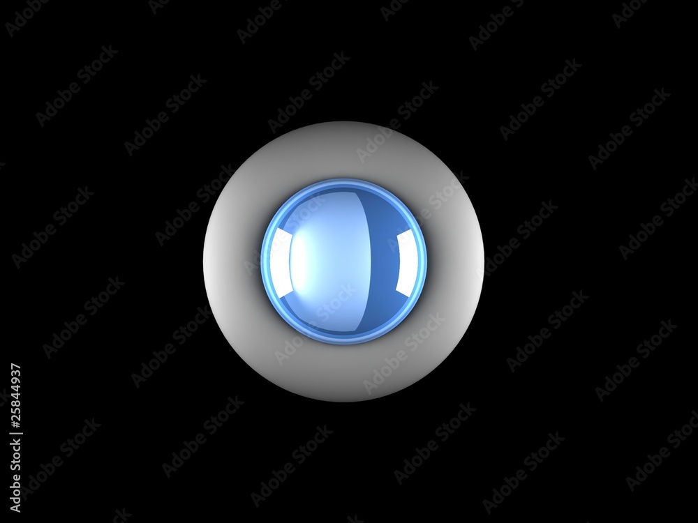 realistic glossy button with reflection realistic glossy button with reflection