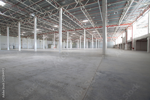 Interior of a modern warehouse