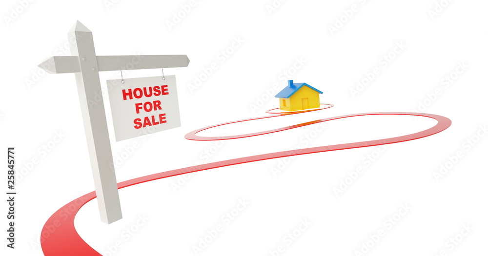 Naklejka premium house for sale