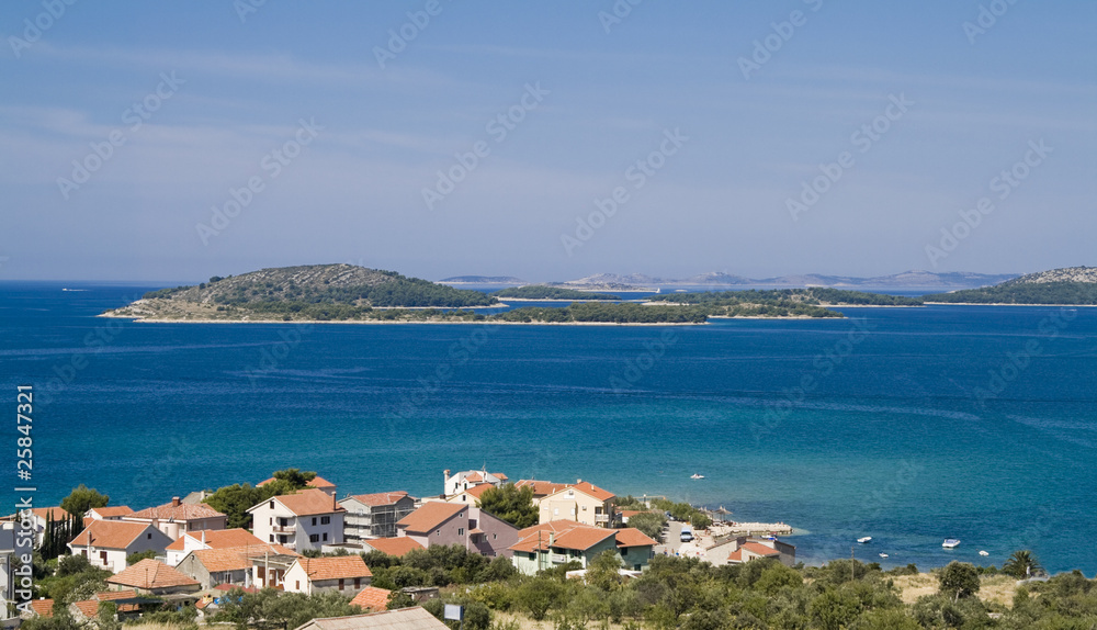 Coastline of Dalmatia - Sibenik area (Croatia)