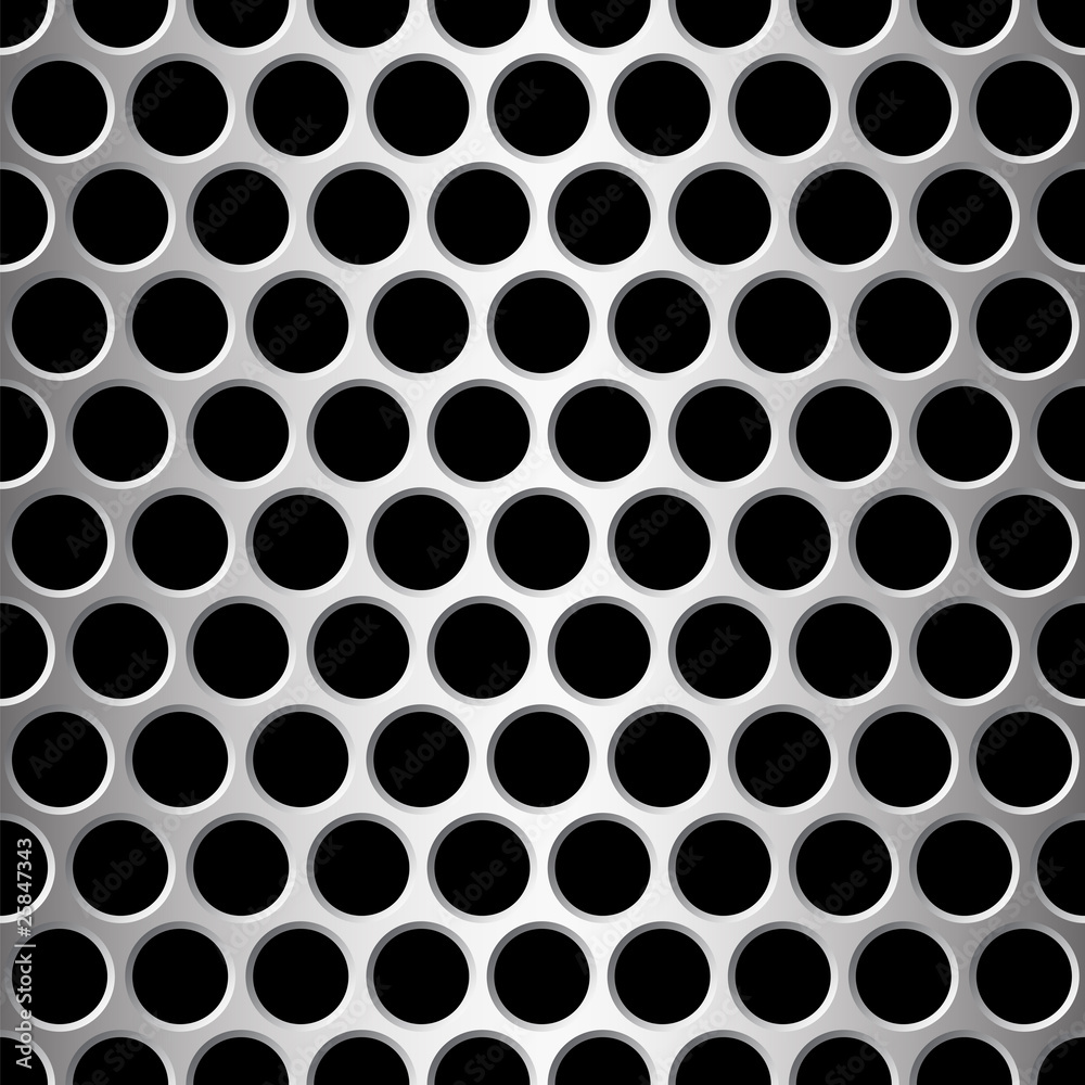 aluminium seamless pattern wit round holes aluminium seamless pattern wit round holes