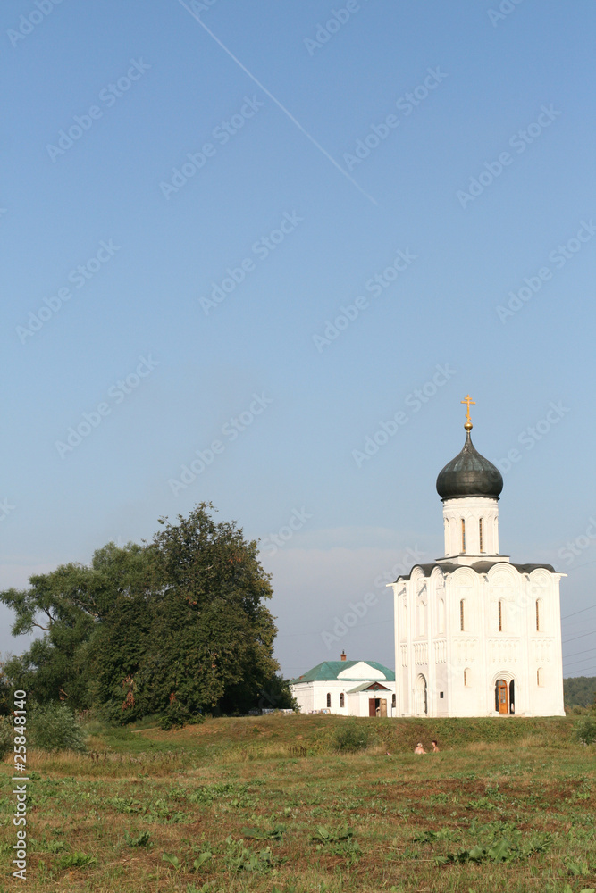 XII century Church on Nerl river in Bogolyubovo Russia