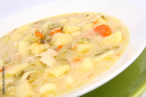 Wallpaper Mural Pickled cucumber soup, traditional Polish cuisine, in close up Torontodigital.ca