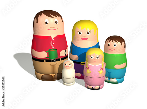 Russian doll family photo