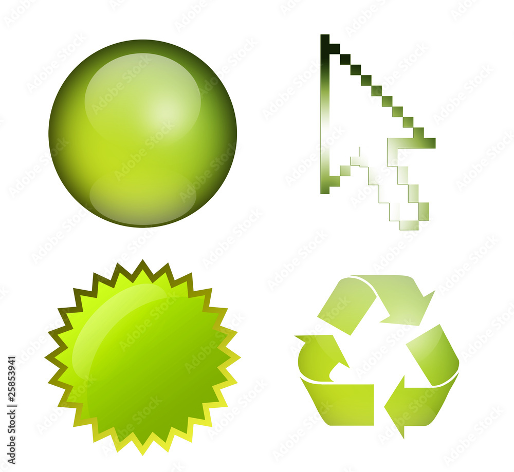 Green symbols