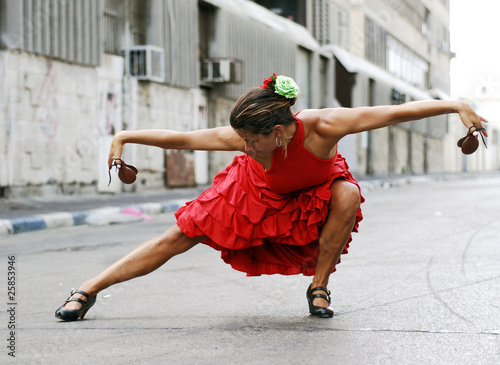 Flamenco Dancer with castanets
