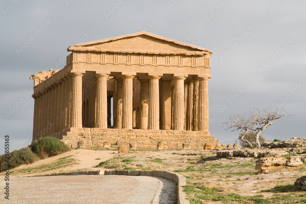 Ruins of Concord temple in Agrigento. Ruins of Concord temple in Agrigento.