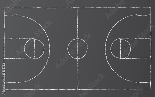 Vector Basketball Court