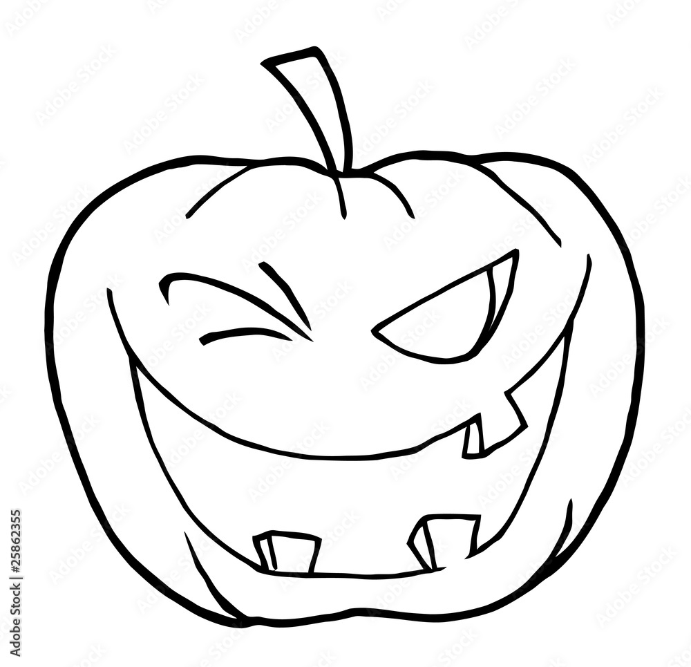 Obraz premium Halloween Pumpkin Winking