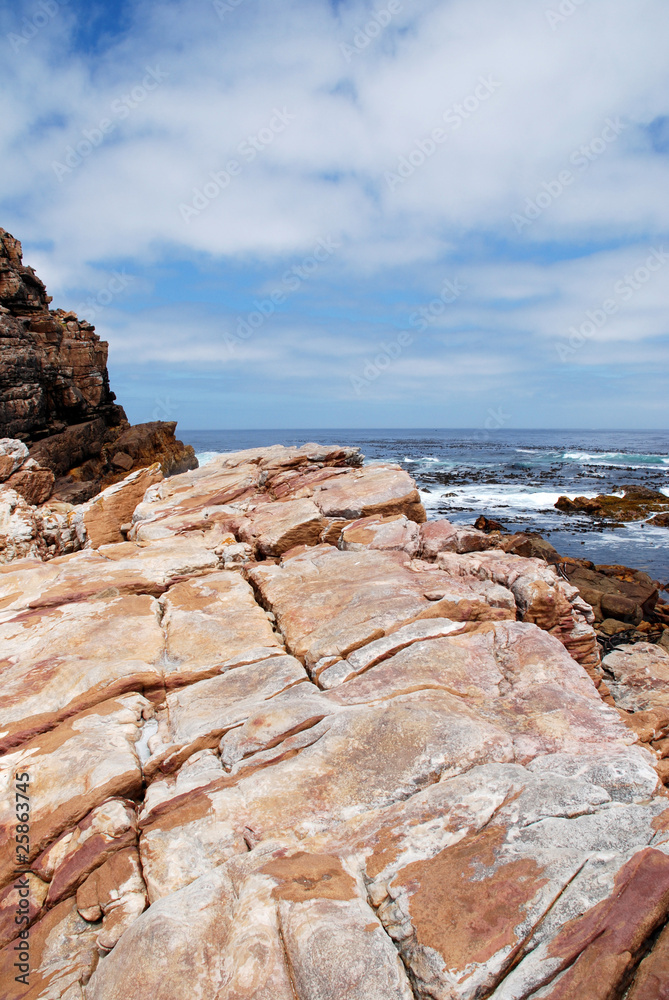 rocks and ocean near Cape of Good Hope(South Africa)