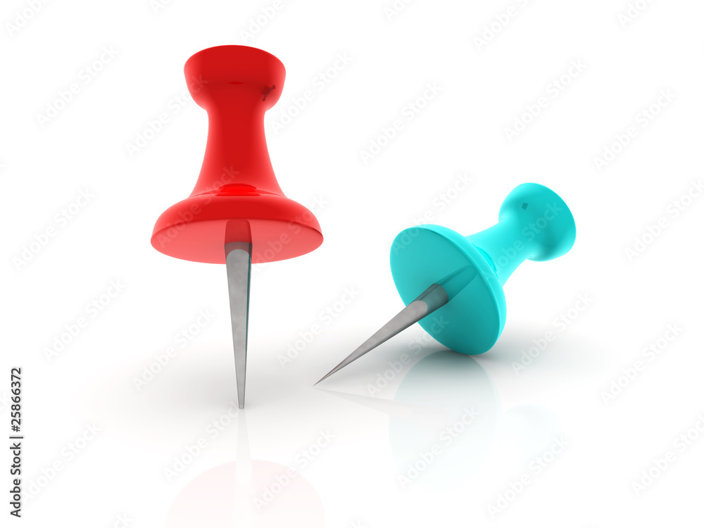 Two pushpin Two pushpin