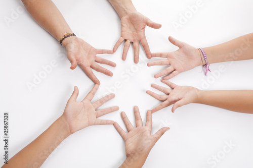 hands making a star sign
