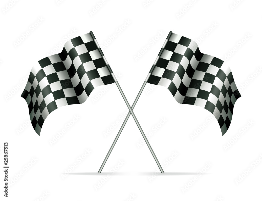 Fototapeta premium Racing flags