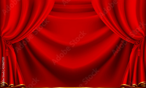 Red Theater Curtain