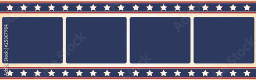 Film frame - Stars and stripes