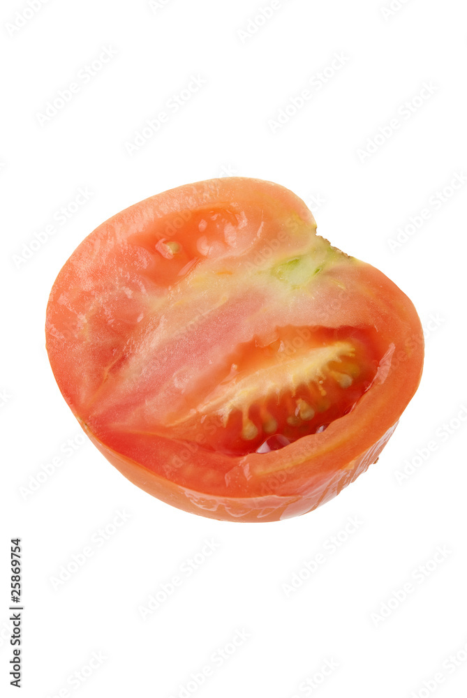 Red tomato half