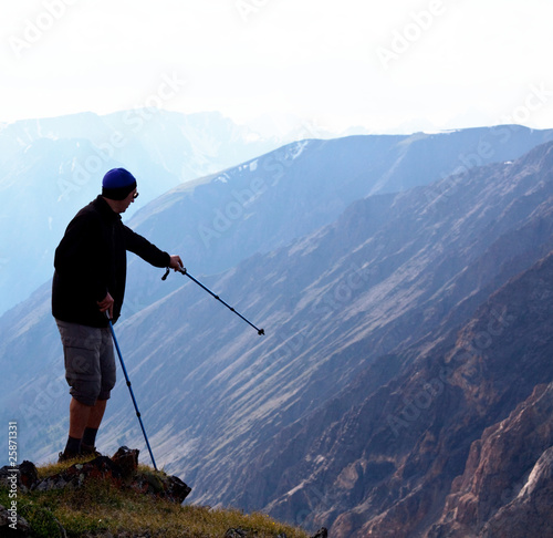 Man on the cliff