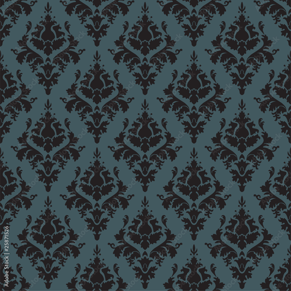 Seamless pattern of damask ornaments Seamless pattern of damask ornaments