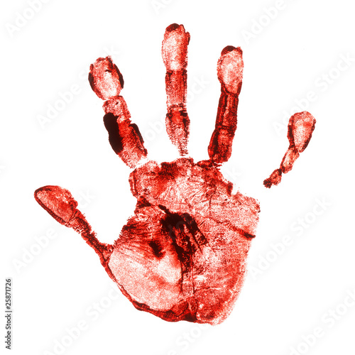 Spooky hand print