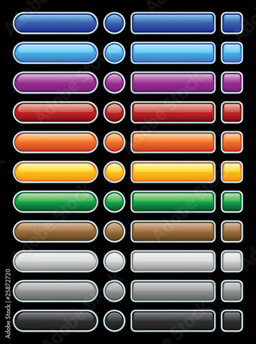 Popular color buttons.Vector