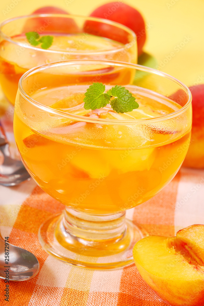 peach jelly dessert peach jelly dessert
