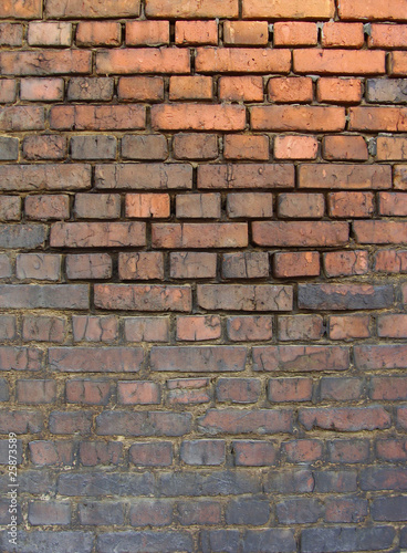 industrial very dirty brick wall black from pollution