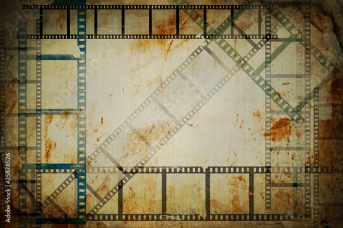Obraz na płótnie Grunge cinema background w salonie