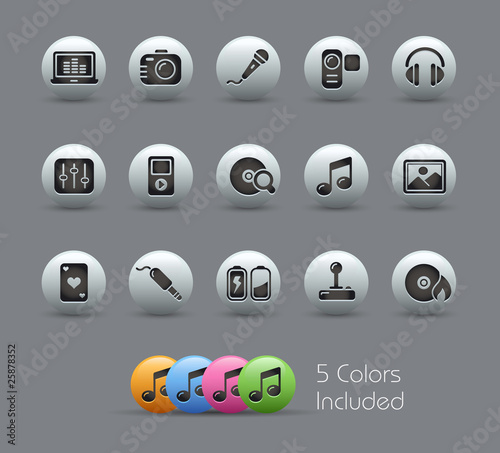 Entertainment / The vector includes 5 colors in different layers
