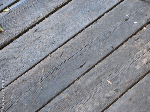 Wooden floorboards