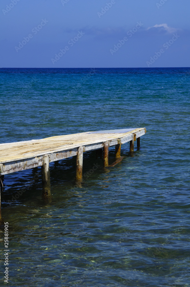 Wooden pier