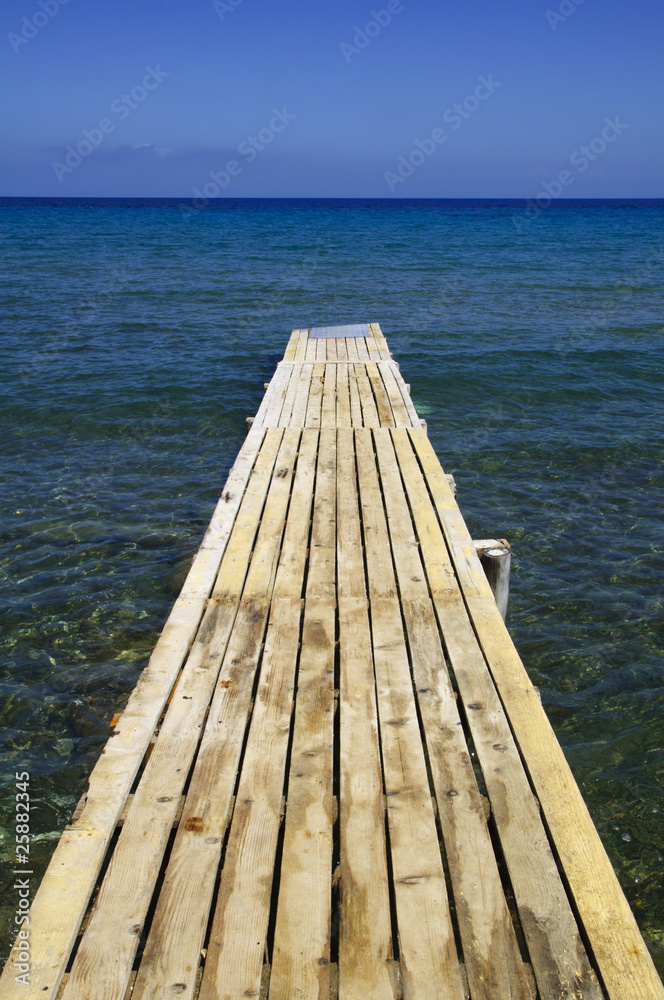 Wooden pier