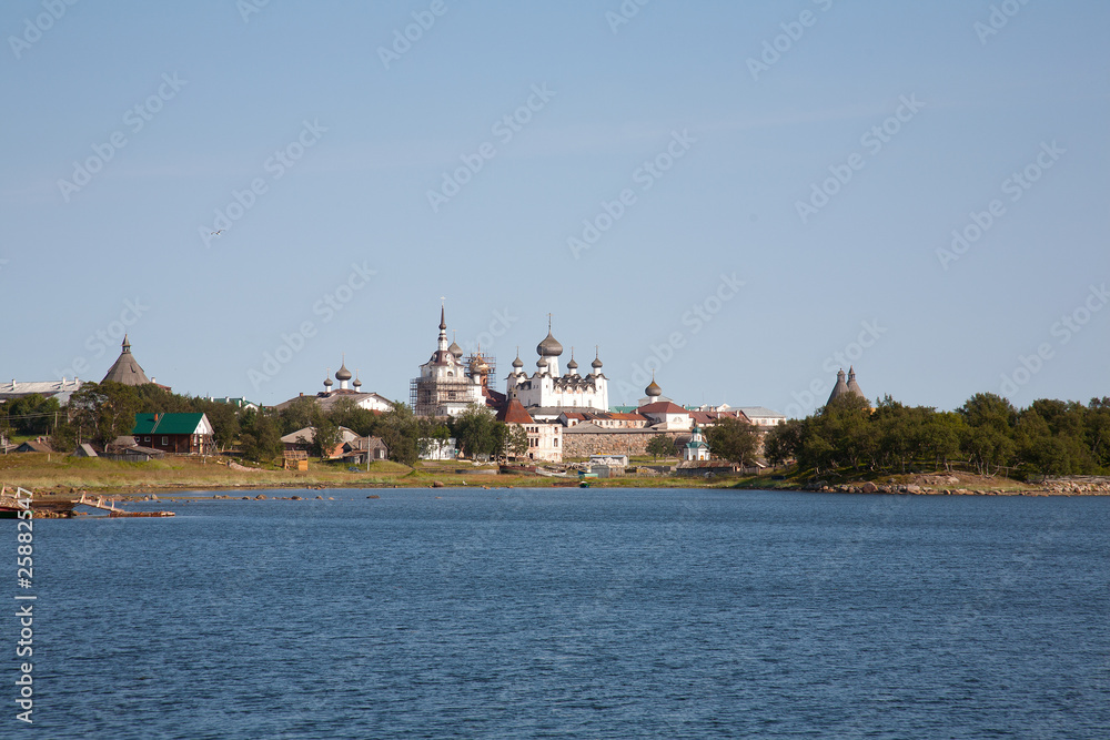 Kind on the Solovetsky monastery. Russia. Summer.
