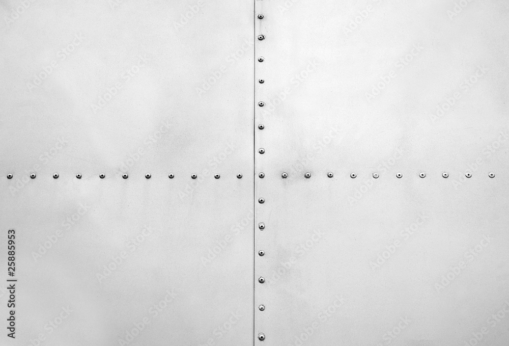 Fototapeta premium metal plate with rivets