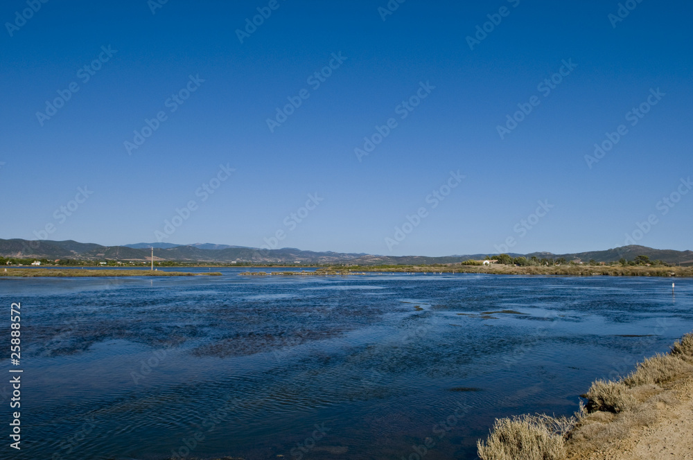 Sardinia beach with dunes. teulada Sardinia beach with dunes. teulada