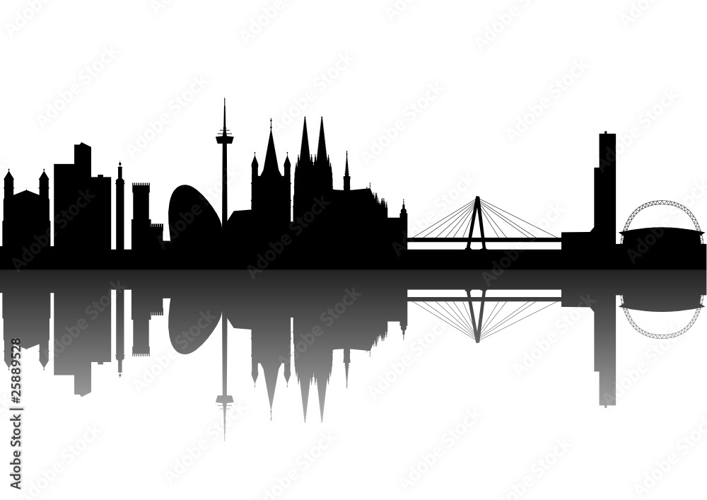 Naklejka premium Köln Ansicht