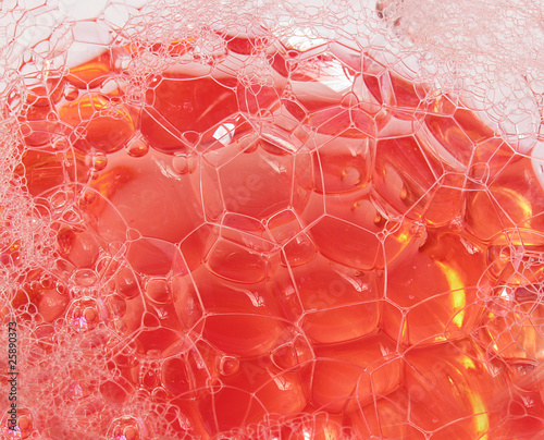 Beautiful red bubbles