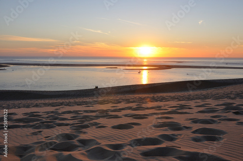 coucher de soleil sur la dune du pyla 4